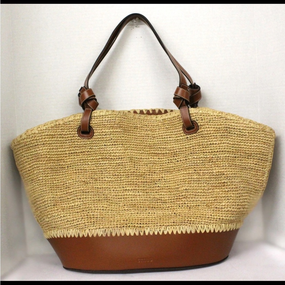 STAUD Raffia Women's Tote Bag EUC